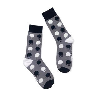 DripaDot CASUAL UNISEX GRAY SOCKS SIZE 7-12